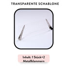 Große Extensions Schablone für Bonding Extensions - Hair2Heart