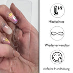 Große Extensions Schablone für Bonding Extensions - Hair2Heart