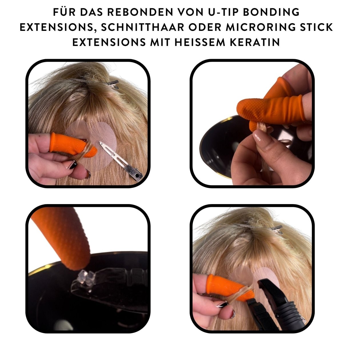 Fingerschutz für Bonding Extensions - Hair2Heart