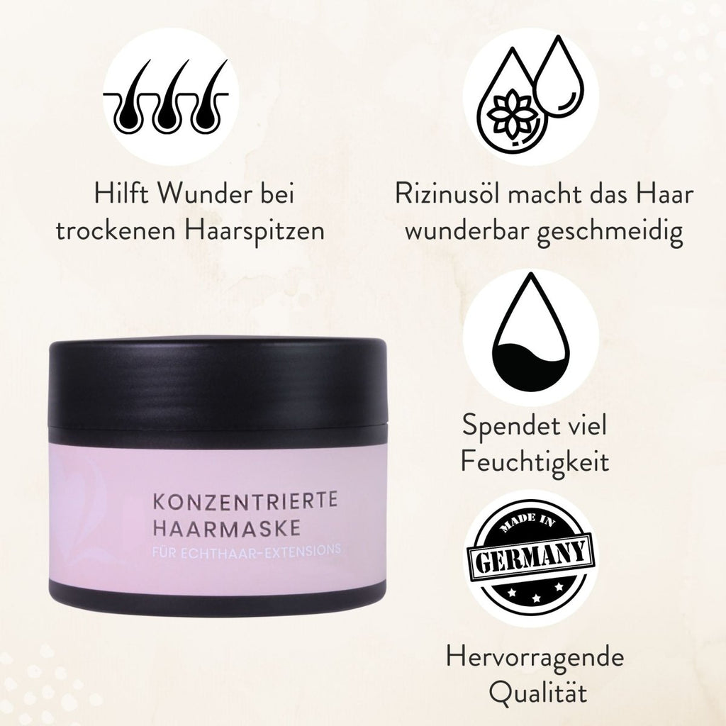 Haarmaske für Extensions 250ml Echthaar - Hair2Heart