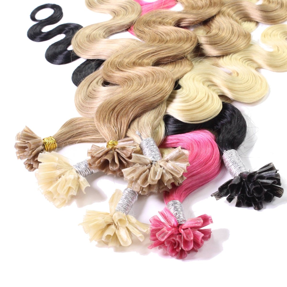 Bonding Extensions gewellt aus Remy Echthaar - Hair2Heart