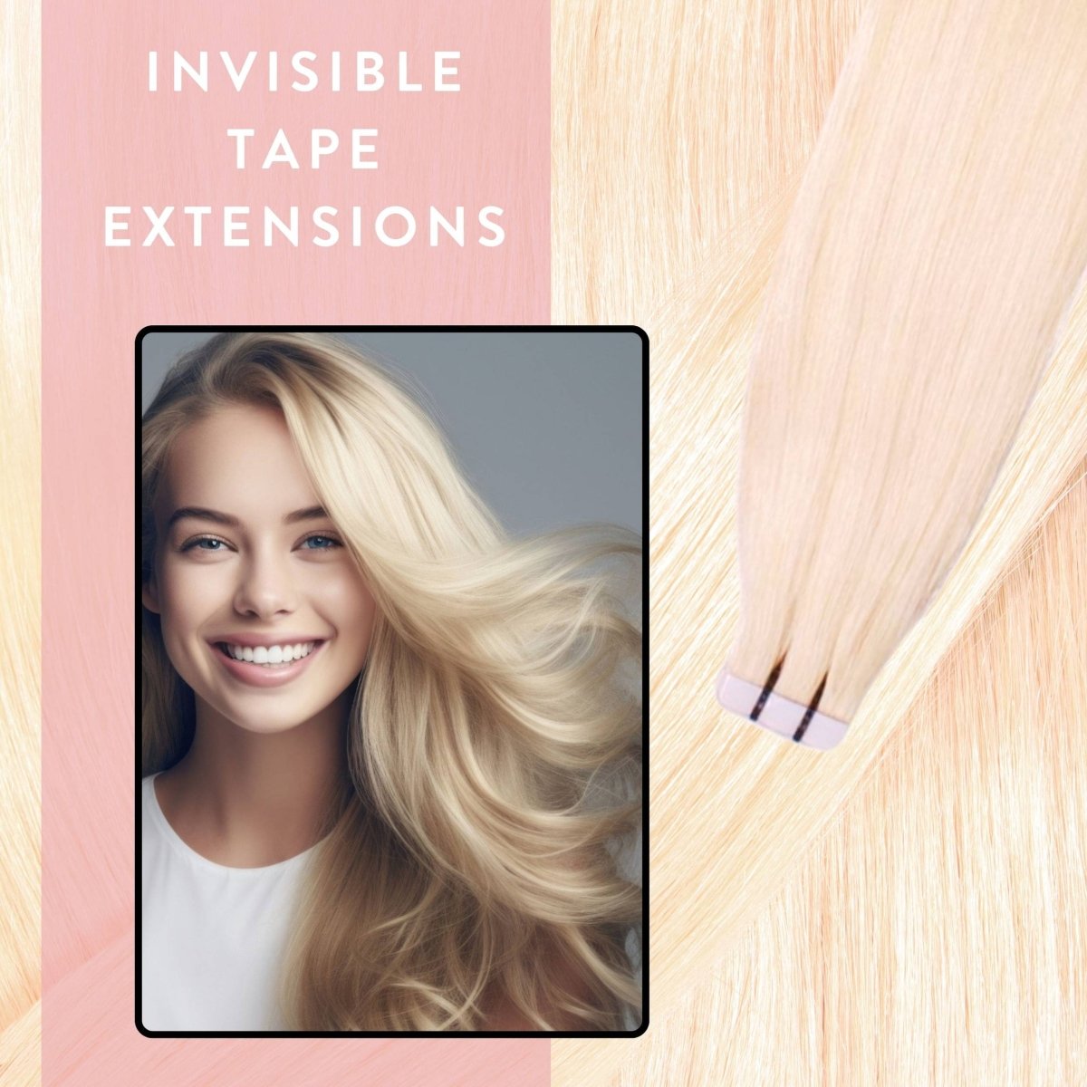 Invisible Tape Extensions - Premium aus Remy Echthaar - Hair2Heart