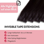 Invisible Tape Extensions - Premium aus Remy Echthaar - Hair2Heart