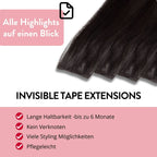 Invisible Tape Extensions - Premium aus Remy Echthaar - Hair2Heart