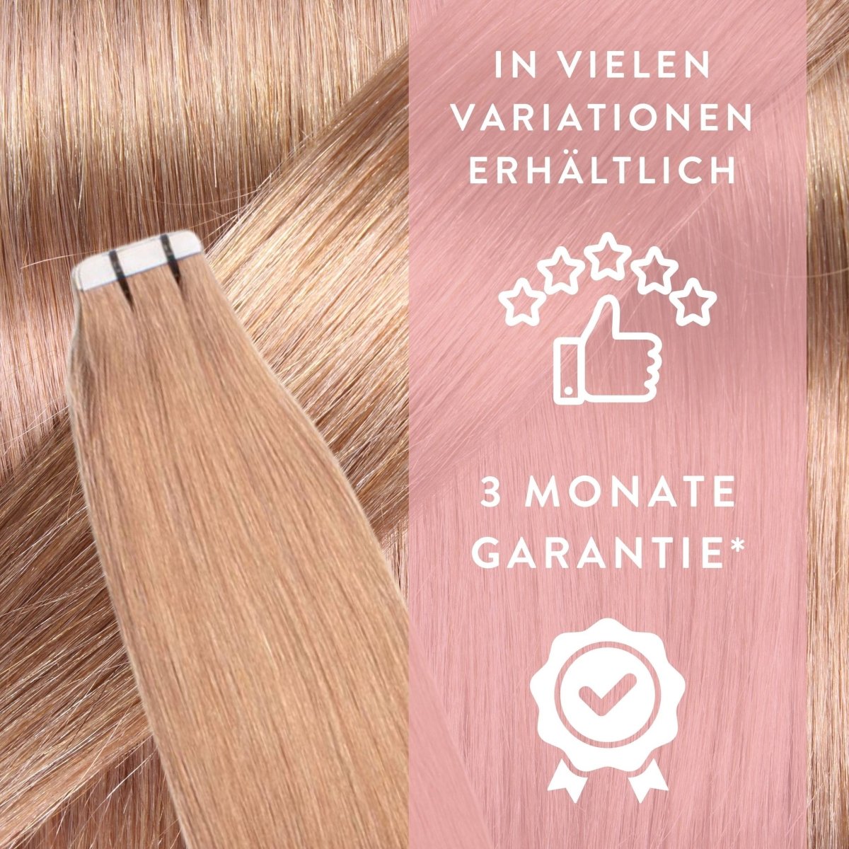 Invisible Tape Extensions - Premium aus Remy Echthaar - Hair2Heart