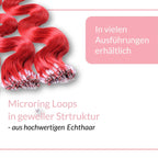 Microring Loops - gewellt Extensions aus Echthaar - Hair2Heart