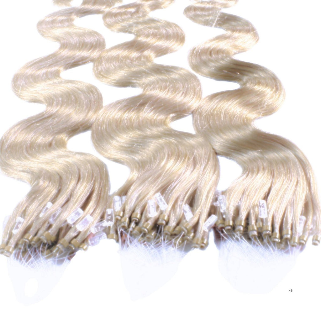 Microring Loops - gewellt Extensions aus Echthaar - Hair2Heart