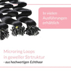 Microring Loops - gewellt Extensions aus Echthaar - Hair2Heart
