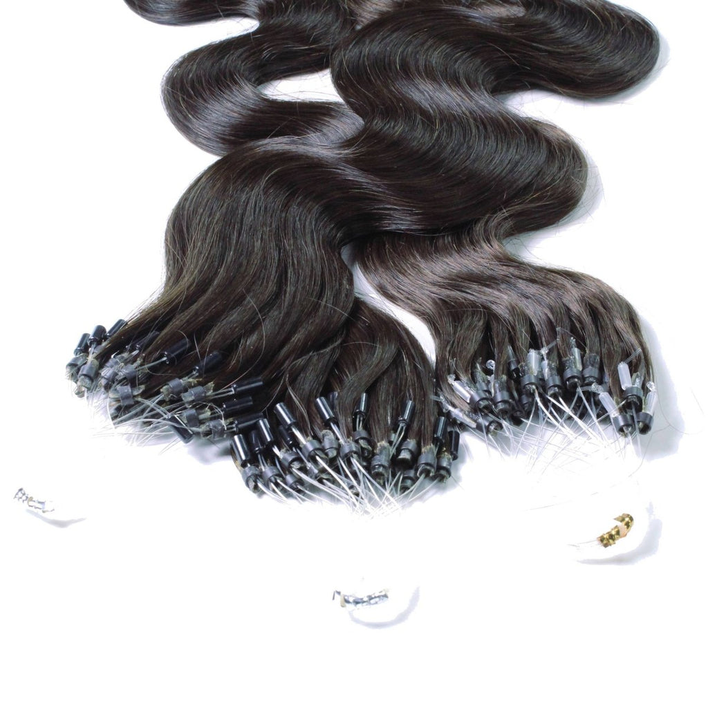 Microring Loops - gewellt Extensions aus Echthaar - Hair2Heart