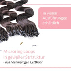 Microring Loops - gewellt Extensions aus Echthaar - Hair2Heart