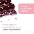 Microring Loops - gewellt Extensions aus Echthaar - Hair2Heart