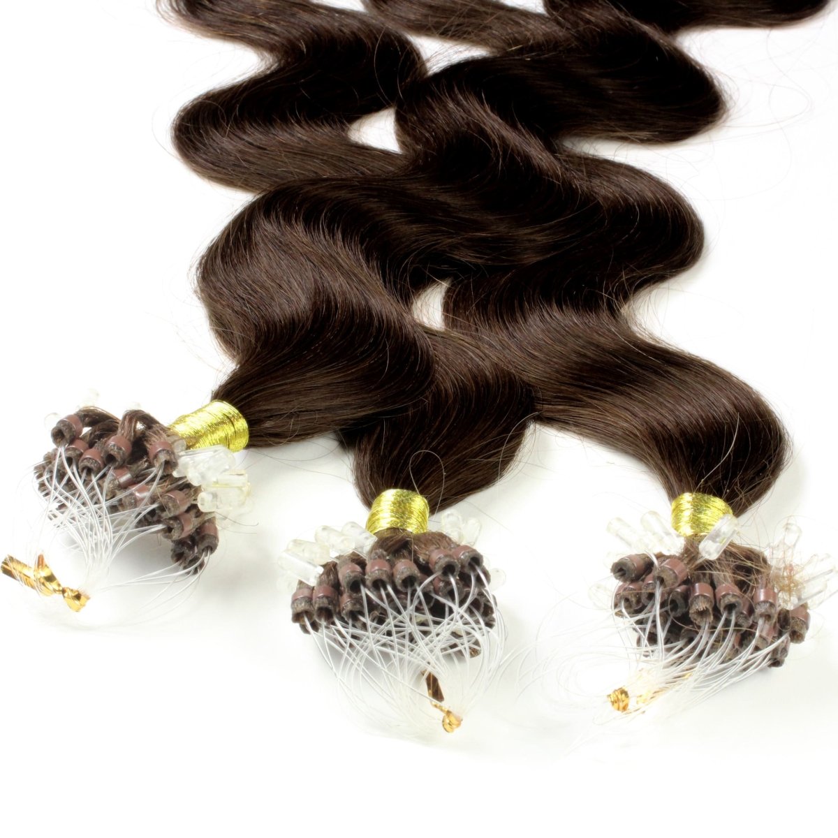 Microring Loops - gewellt Extensions aus Echthaar - Hair2Heart