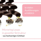 Microring Loops - gewellt Extensions aus Echthaar - Hair2Heart