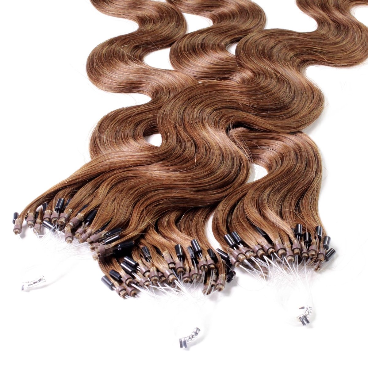 Microring Loops - gewellt Extensions aus Echthaar - Hair2Heart