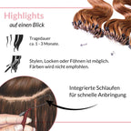 Microring Loops - gewellt Extensions aus Echthaar - Hair2Heart