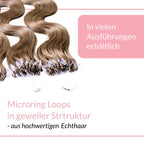 Microring Loops - gewellt Extensions aus Echthaar - Hair2Heart
