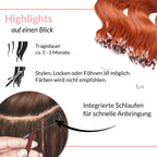 Microring Loops - gewellt Extensions aus Echthaar - Hair2Heart