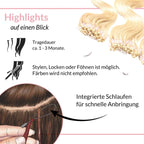 Microring Loops - gewellt Extensions aus Echthaar - Hair2Heart