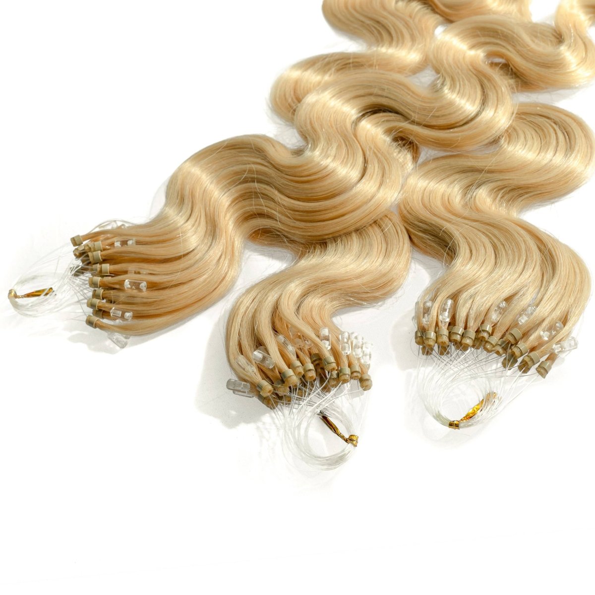 Microring Loops - gewellt Extensions aus Echthaar - Hair2Heart