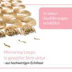 Microring Loops - gewellt Extensions aus Echthaar - Hair2Heart
