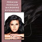 Premium Rohhaar Microring Extensions Remy Echthaar - Hair2Heart