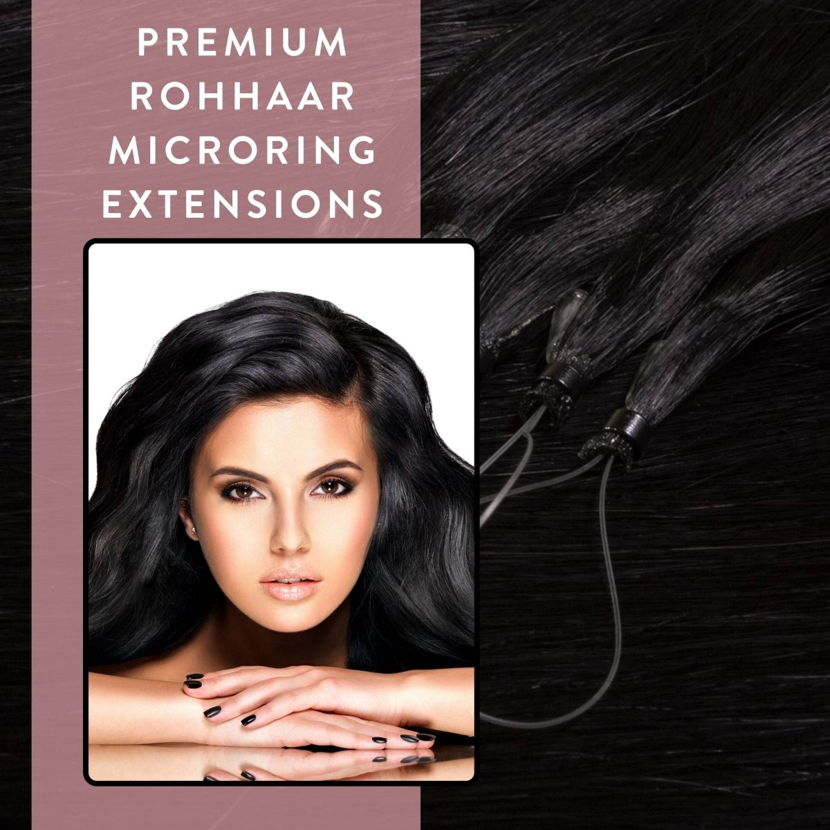 Premium Rohhaar Microring Extensions Remy Echthaar - Hair2Heart
