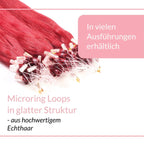 Microring Loops - glatt aus Echthaar - Hair2Heart