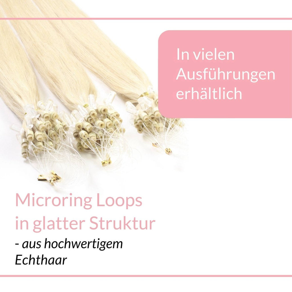 Microring Loops - glatt aus Echthaar - Hair2Heart