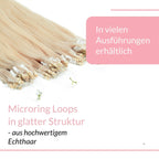 Microring Loops - glatt aus Echthaar - Hair2Heart