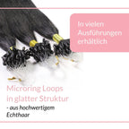 Microring Loops - glatt aus Echthaar - Hair2Heart
