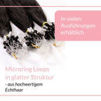 Microring Loops - glatt aus Echthaar - Hair2Heart