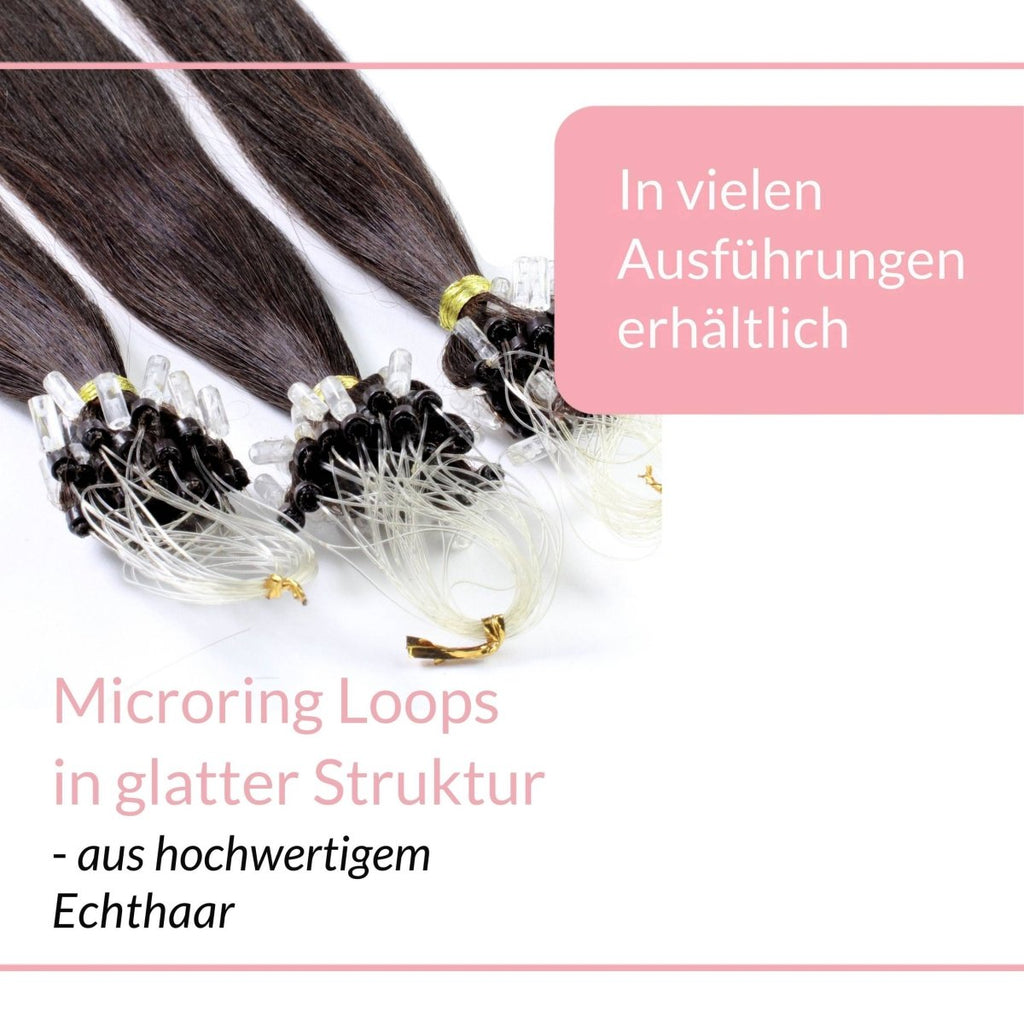 Microring Loops - glatt aus Echthaar - Hair2Heart