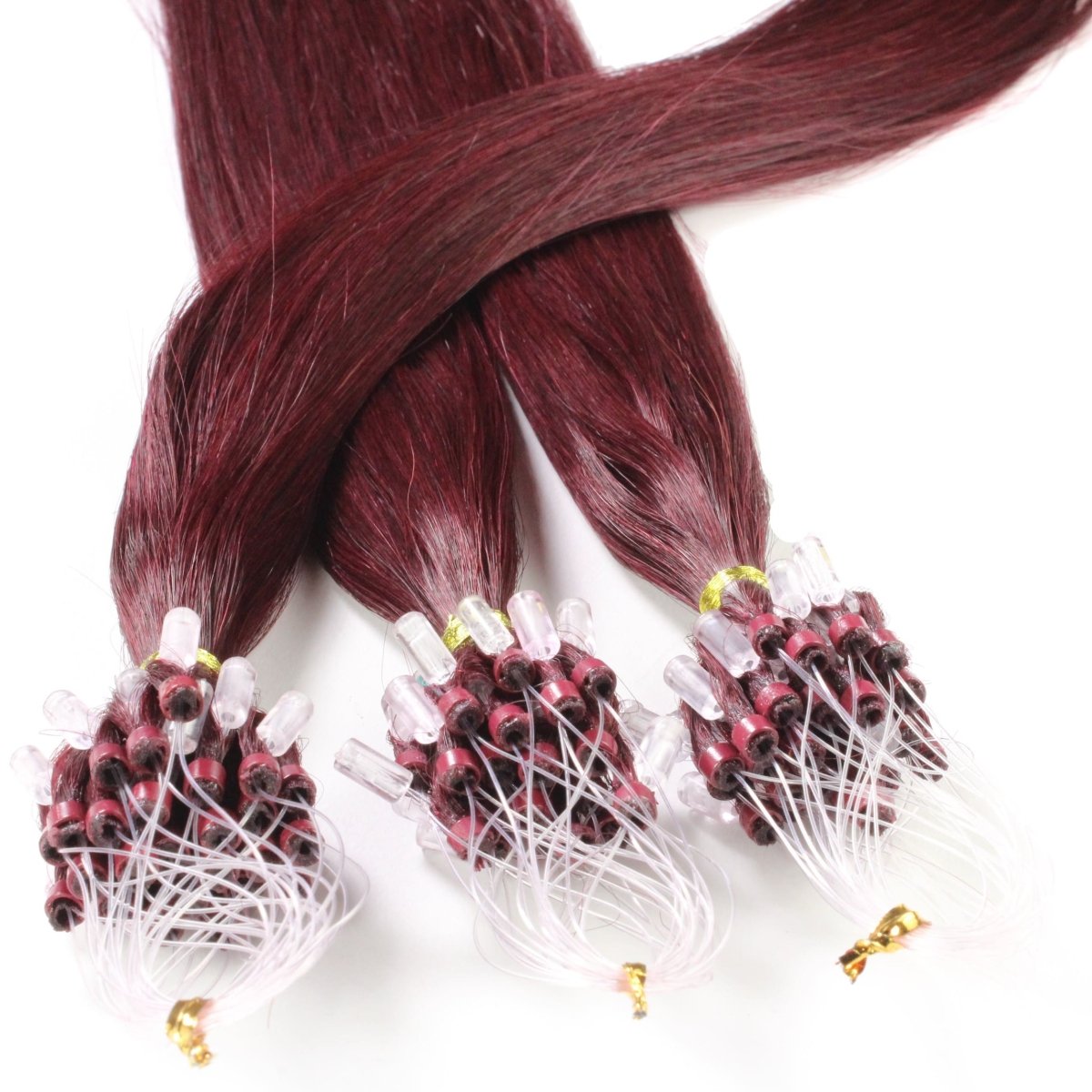Microring Loops - glatt aus Echthaar - Hair2Heart