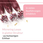 Microring Loops - glatt aus Echthaar - Hair2Heart