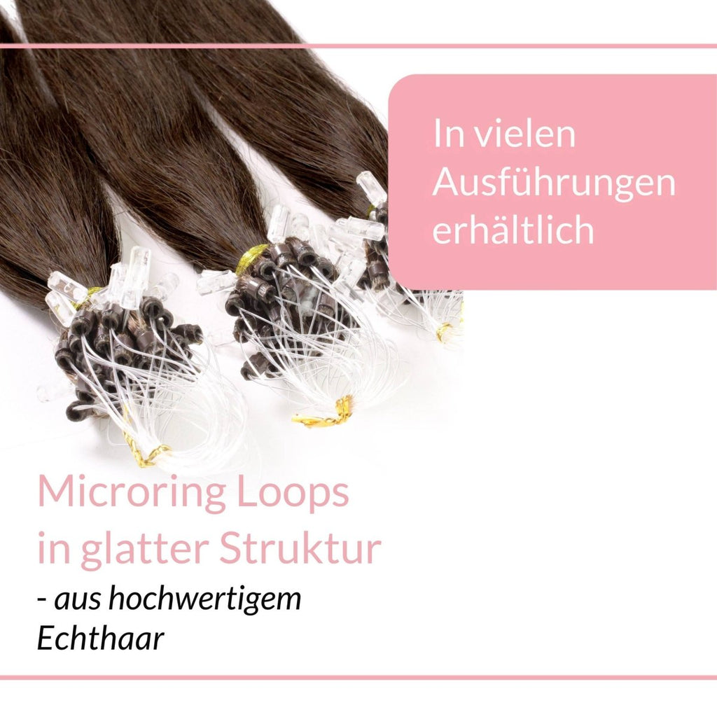Microring Loops - glatt aus Echthaar - Hair2Heart