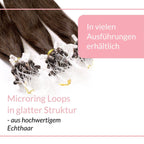Microring Loops - glatt aus Echthaar - Hair2Heart