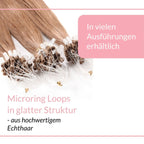 Microring Loops - glatt aus Echthaar - Hair2Heart