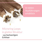 Microring Loops - glatt aus Echthaar - Hair2Heart