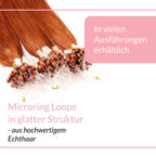 Microring Loops - glatt aus Echthaar - Hair2Heart