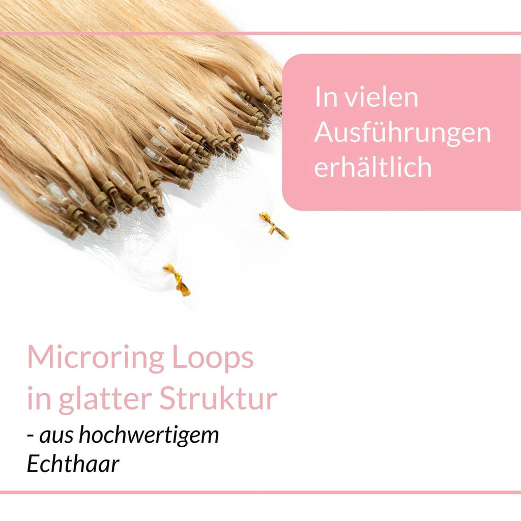Microring Loops - glatt aus Echthaar - Hair2Heart