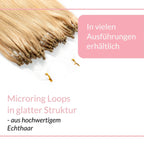 Microring Loops - glatt aus Echthaar - Hair2Heart