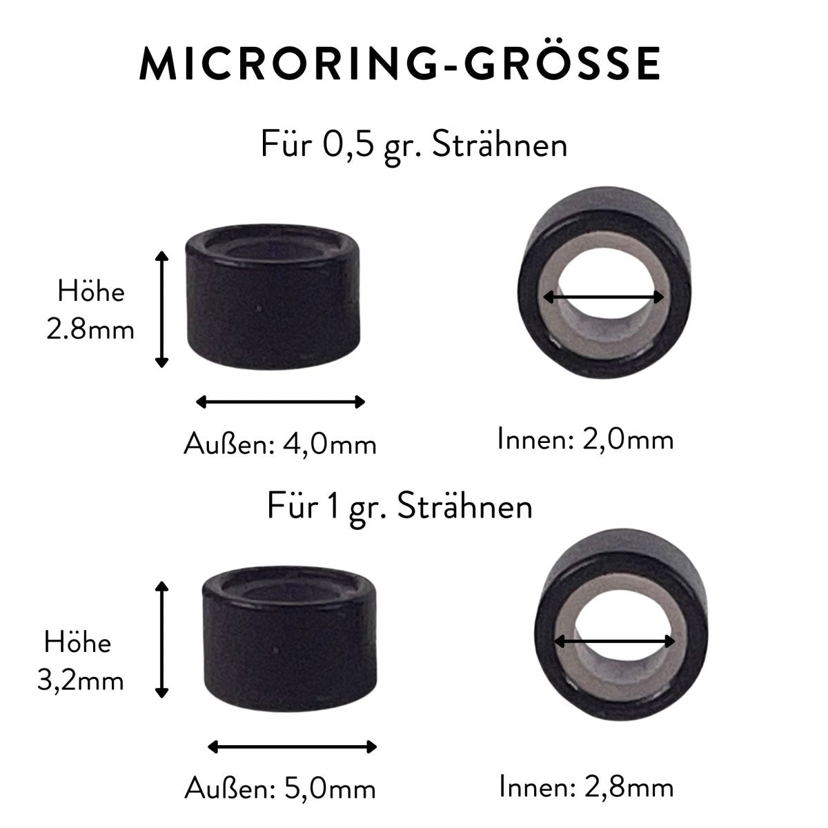 Microrings - Hair2Heart für Microring Extensions