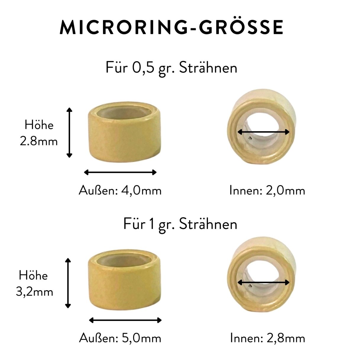 Microrings - Hair2Heart für Microring Extensions