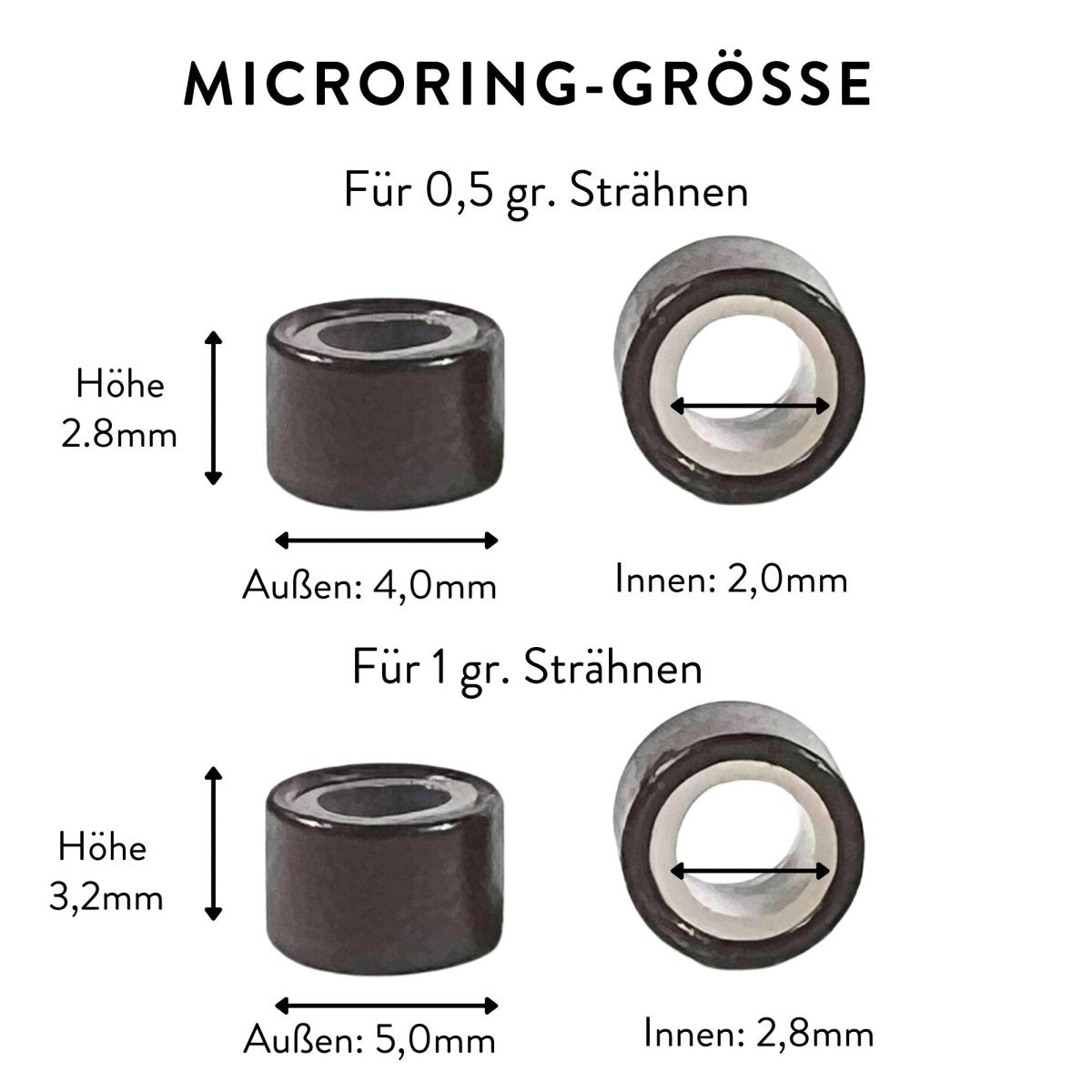 Microrings - Hair2Heart für Microring Extensions