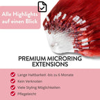 Premium Microring Extensions - Hair2Heart Echthaar