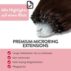 Premium Microring Extensions - Hair2Heart Echthaar