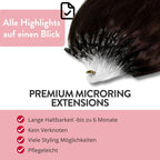 Premium Microring Extensions - Hair2Heart Echthaar