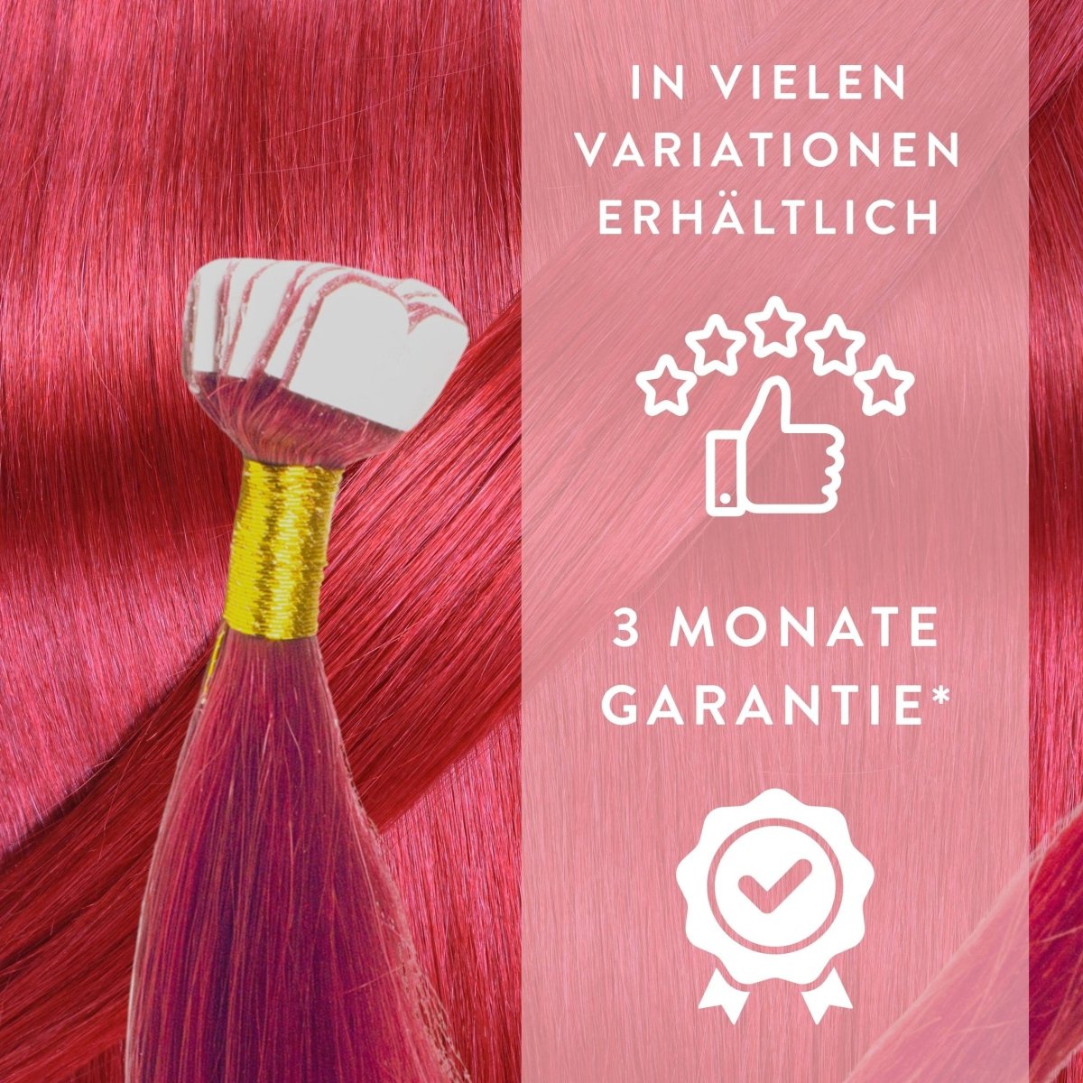 Premium Mini Tape Extensions aus Echthaar - Hair2Heart