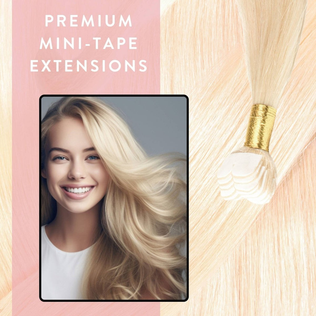 Premium Mini Tape Extensions aus Echthaar - Hair2Heart
