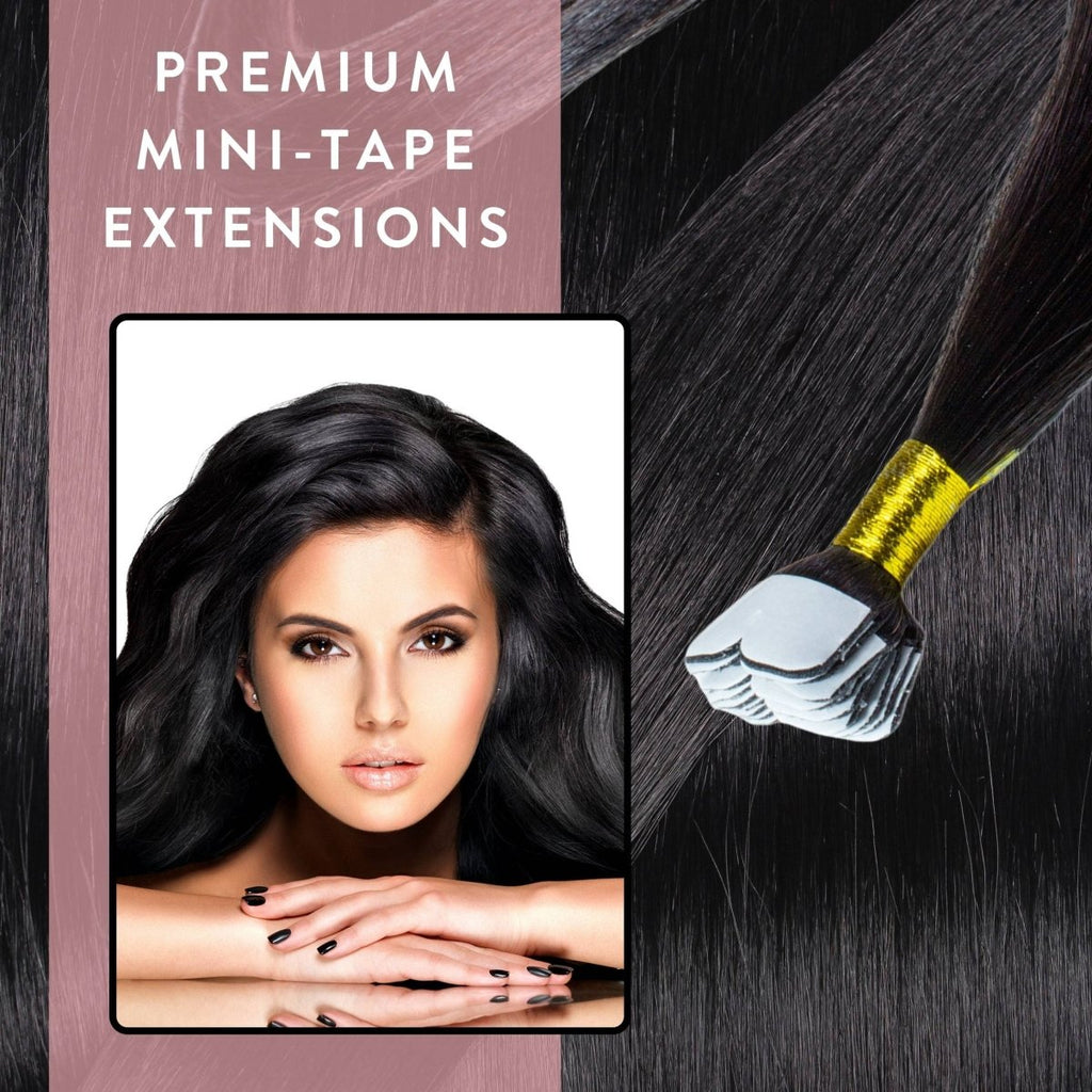 Premium Mini Tape Extensions aus Echthaar - Hair2Heart